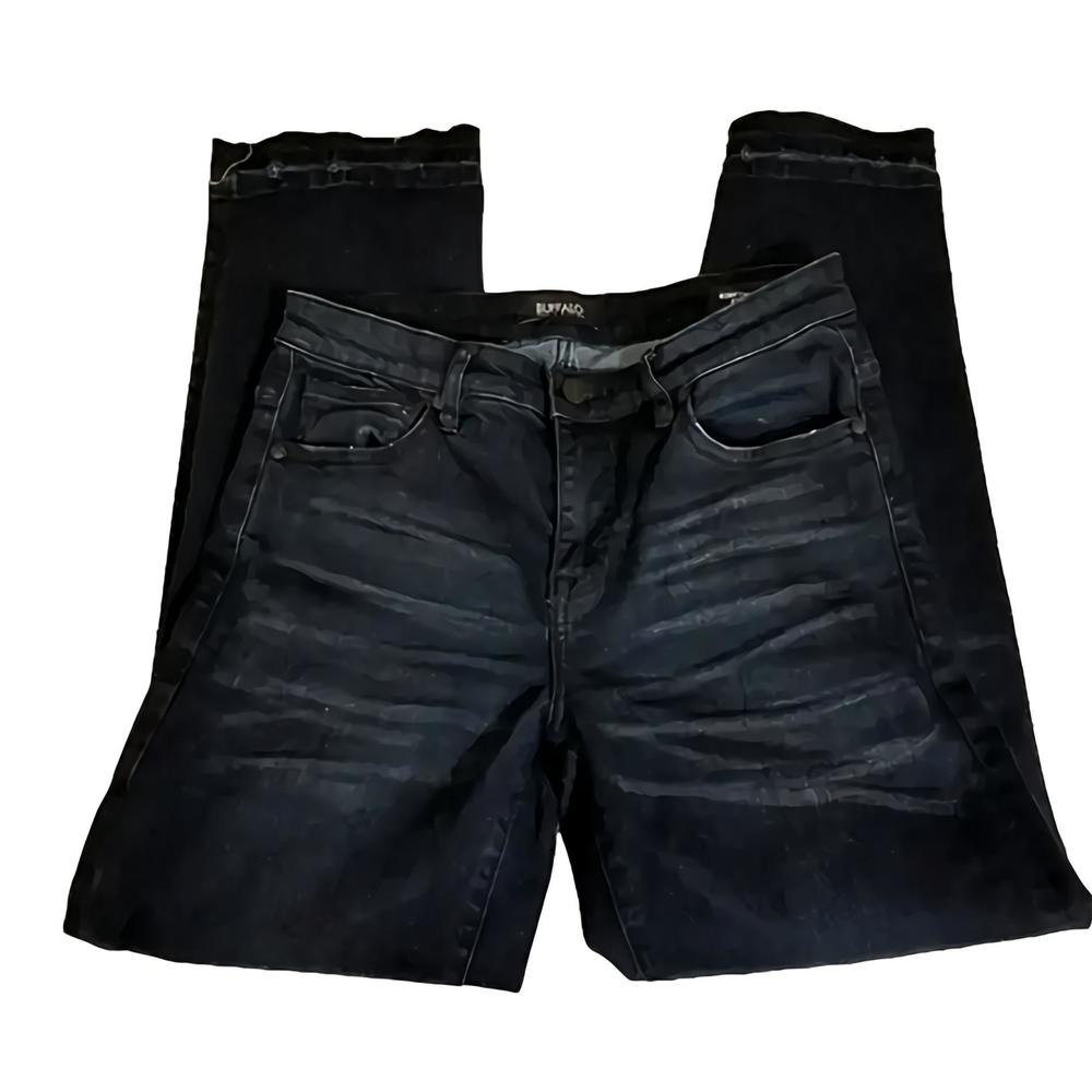 Romy raw hem viscose straight leg sz 27 Buffalo David Bitton mid rise